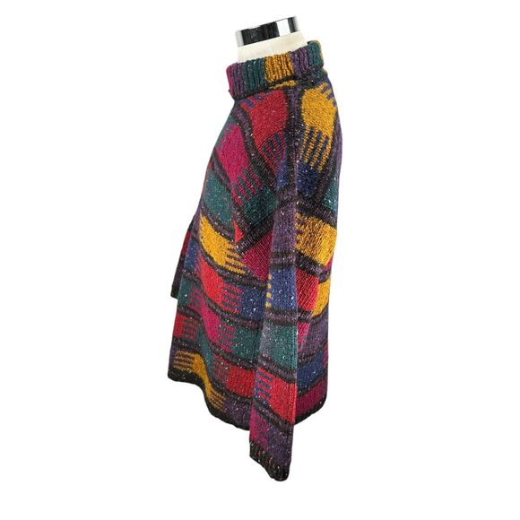 Vintage Banana Republic Safari Travel Sweater Womens Medium Geometric Multi Wool - Picture 4 of 9